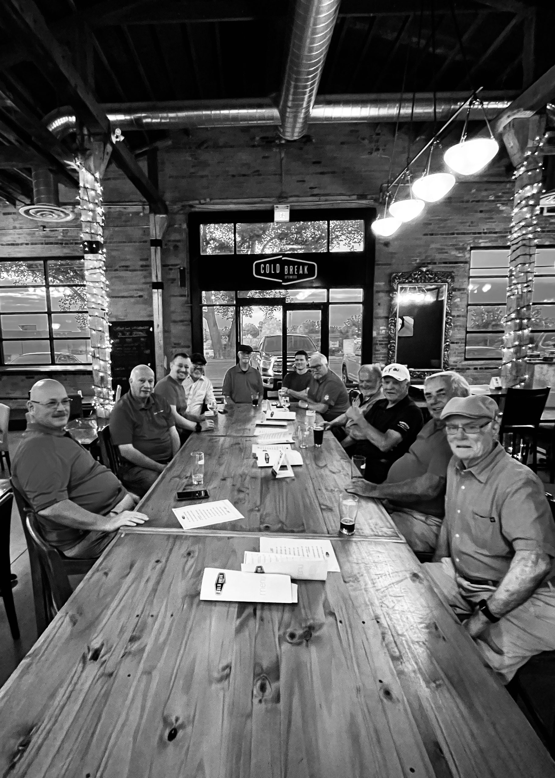 group of men out for drinks